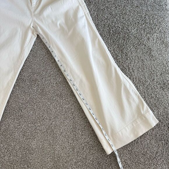 GAP | Cream High Rise Wide Leg Crop Jeans - Picture 11 of 12